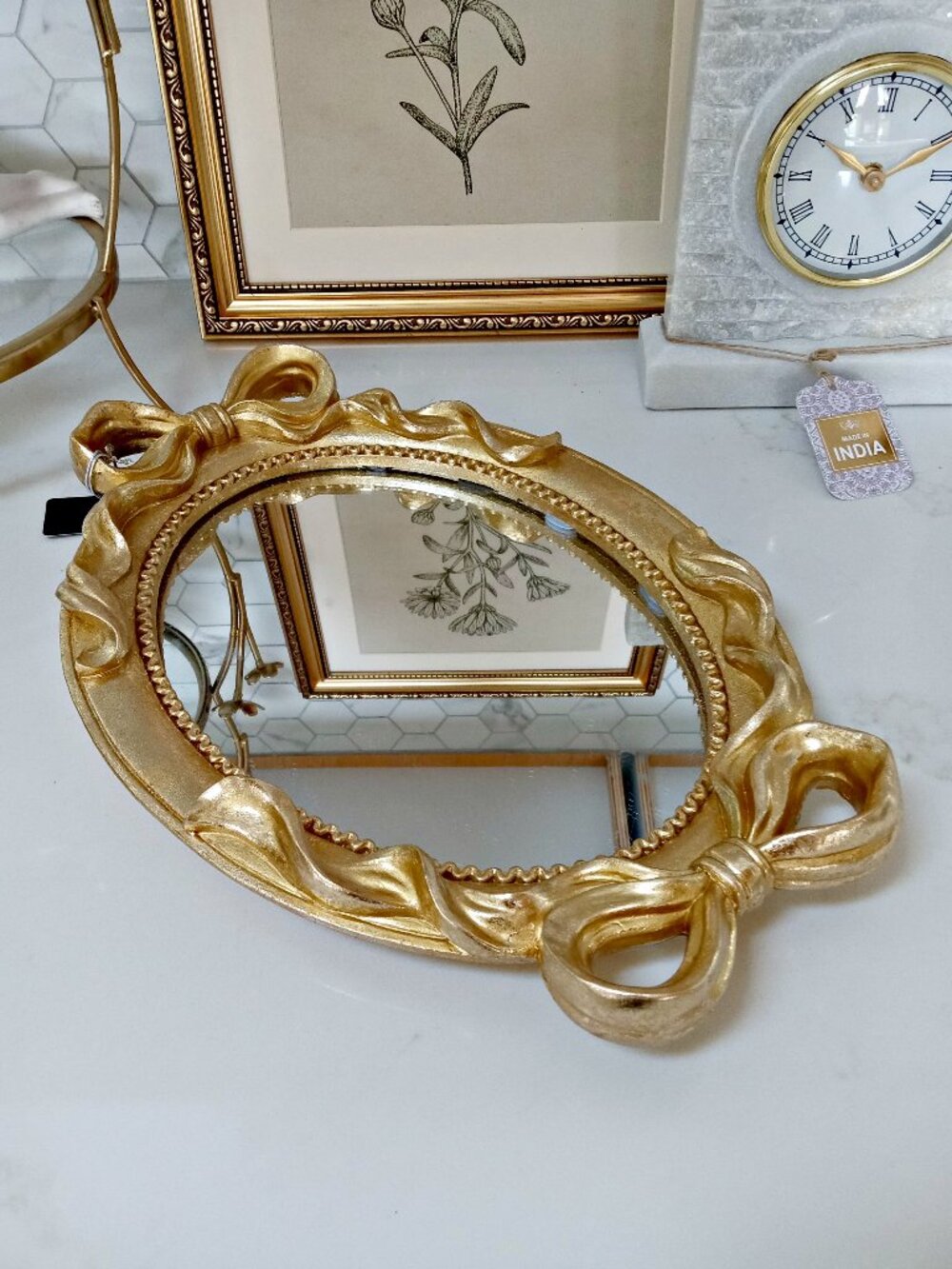 NEW! EXQUISITE Vintage INSPIRED BOWS VANITY MIRROR